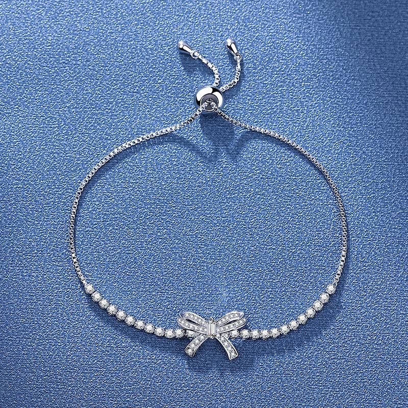 Elegant Zircon Bow Bracelet - Fairy Style 2025 Fashion OL Hand Rope