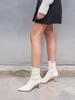 Blanc Sur Blanc Margo Ankle Boots Ivory