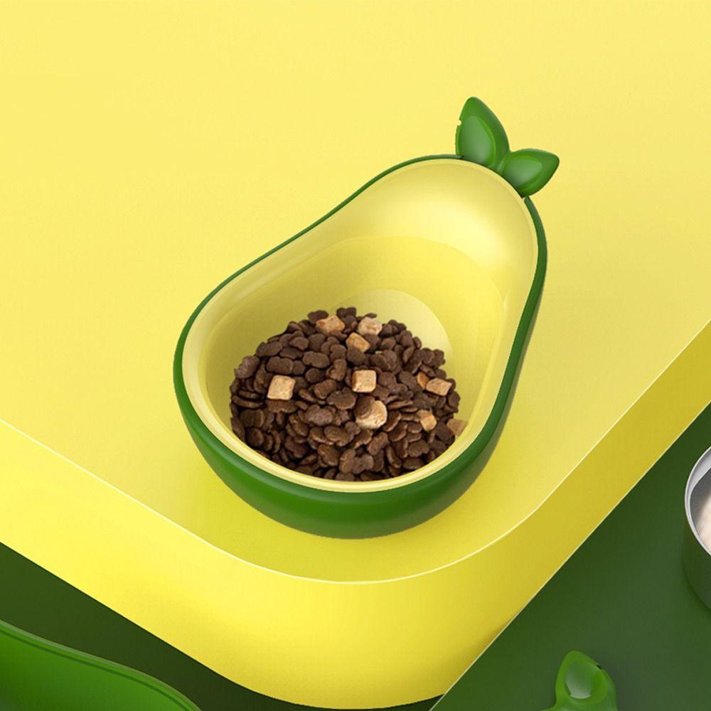3-in-1 Avocado Pet Bowl Anti Spill Pet Feeder Easy To Clean Cat Drinking Bowl  For Cat Dog