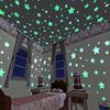 300pcs/500pcs Glow Star Wall Stickers - Glowing Plastic Pictures for Home Art Decoration and Ceiling Wall Decoration