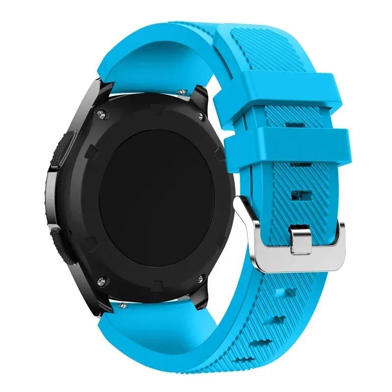 20mm 22mm Band for Samsung Galaxy Watch 5/6/4/3/46mm/active 2/Gear S3 Frontier/Sport Silicone Bracelet Huawei GT 4/3/2/2E Strap