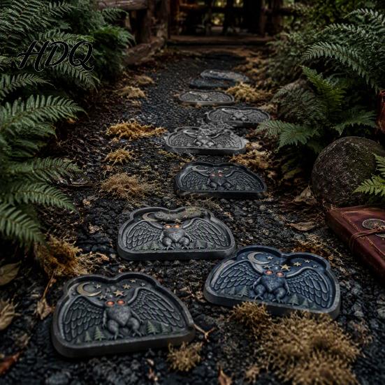 Garden Walkway Paver Reusable Rabbit Stepping Stone Mold Concrete Cement Casting Mold for DIY Silicone Form Decor Path Mould Outdoor Decoration