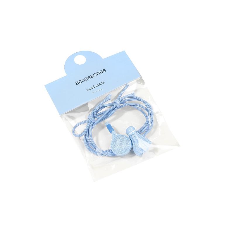 Fun Badminton Rackets Rubber Bands Hair Ties Cute High-elasticity Ponytails Girlish Hair Bands and Hair Accessories