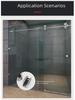 304 Stainless Steel Glass Sliding Door Stopper for Shower Rooms