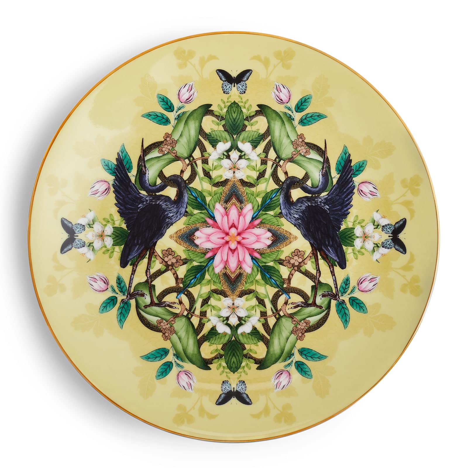 

[Officially Imported] Wedgwood Wanderlust Water Lily Plate, 20cm, Yellow, 1061856