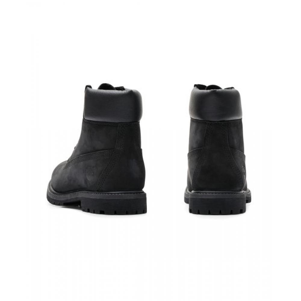 Timberland Womens 6 Inch Premium Boots   Black Nubuck  8658a 001