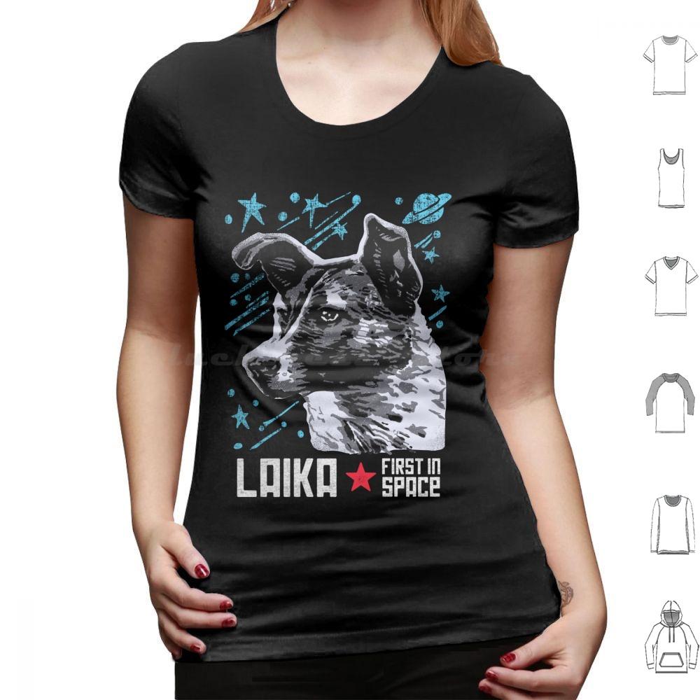 Laika Soviet Union Ussr Cosmonaut Dog First In Space T Shirt 6xl Cotton Cool Tee Laika Space Dog Soviet Russia Astronaut