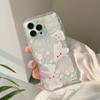 Ins Shiny Bunny Soft Silicone Cute Shell Rabbit Phone Case For Iphone 11 12 Promax 13 14 Pro Max Plus Cartoon Back Cover Capa