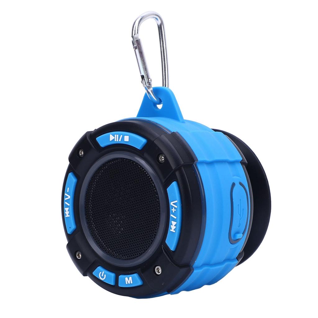 Bluetooth Shower Speaker IPX7 Floating Pool Speaker with RGB Lights Wireless Stereo Bass with Mic Su