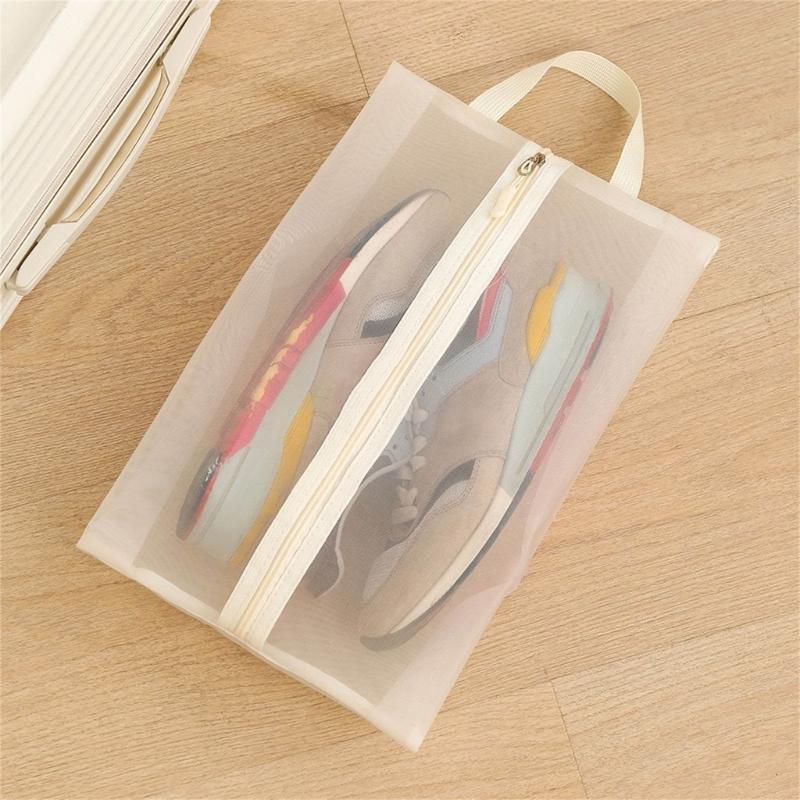 Large Capacity Shoe Organizers Bag Breathable Nylon Fabric For Travel Fitness Gears Storage And Multipurpose Utility