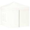 Vidaxl Foldable Party Tent With Walls, White, 2X2 M
