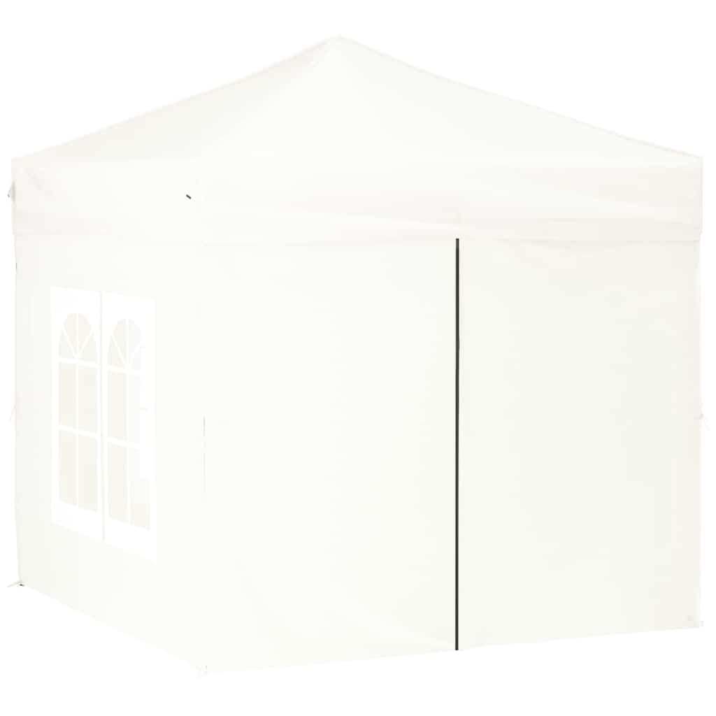 Vidaxl Foldable Party Tent With Walls, White, 2X2 M