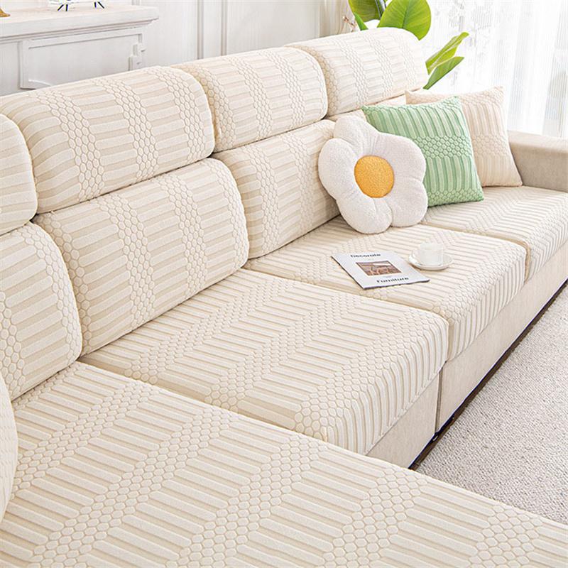 All Inclusive całoroczny uniwersalny odporny na zadrapania przez kota figurowy aksamitny narzuta na sofę poszewka na poduszkę ochraniacz na sofę Home Decor