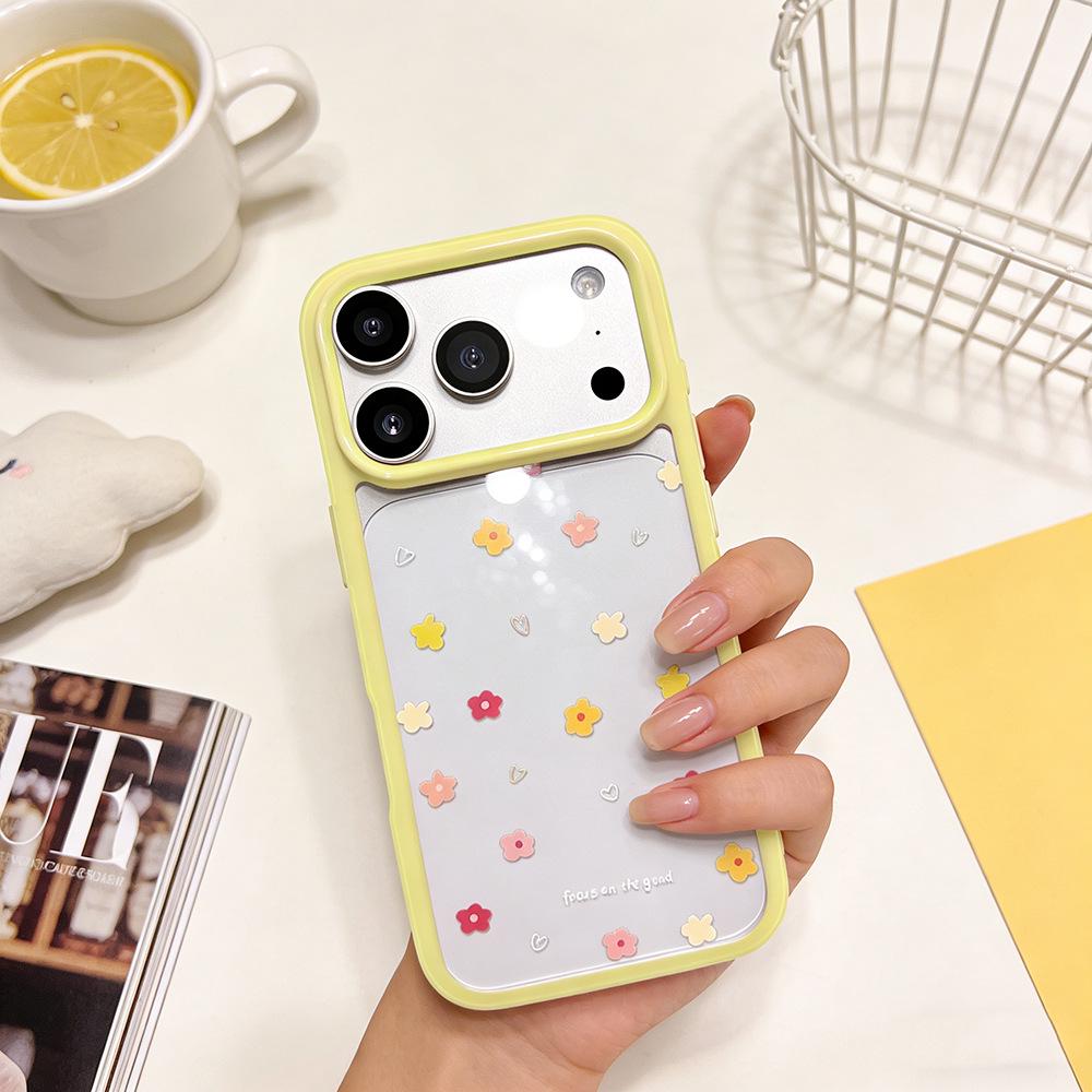 Spring Floral Yellow iPhone Case - Drop-Proof Cover for iPhone 14/15/16/17 Pro