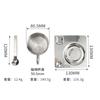 304 Stainless Steel Coffee Cup Set Simple Nordic Mug Heat-resistant Milk Cup with Saucer Spoon Tableware Set Drinkware 175ML Mug