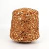 Hand-Knitted Bright Cotton Yarn with Sequins, 3MM+6MM, Combed and Fancy