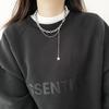 2025 New Star Stacked Pendant Titanium Steel Link Chain Punk Clavicle Necklace Sweater Chain Accessories Women Perfect
