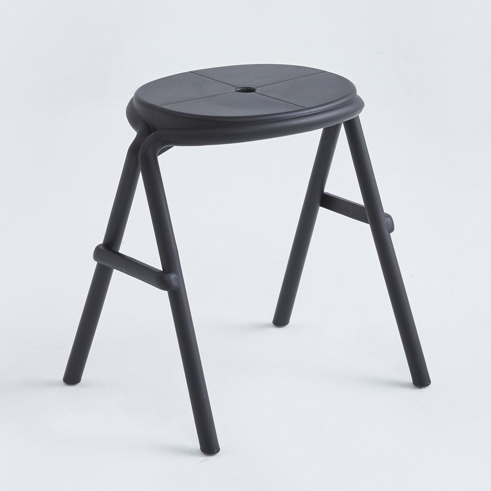 Nordic Plastic Stools Thickened Dining Stackable Stool Hallway Ottoman Footrest Folding Stool Bathroom Stool Shower