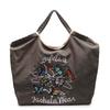 Retro Embroidered Nylon Large-Capacity Shoulder Bag - Trendy Women's Handbag for Shopping