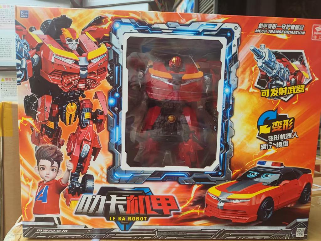 In Stock Transformation Robot Action Figure Model Toyblue Cop Trinity Suv Car Card Truck Mech Model  Birthday Toys Gifts