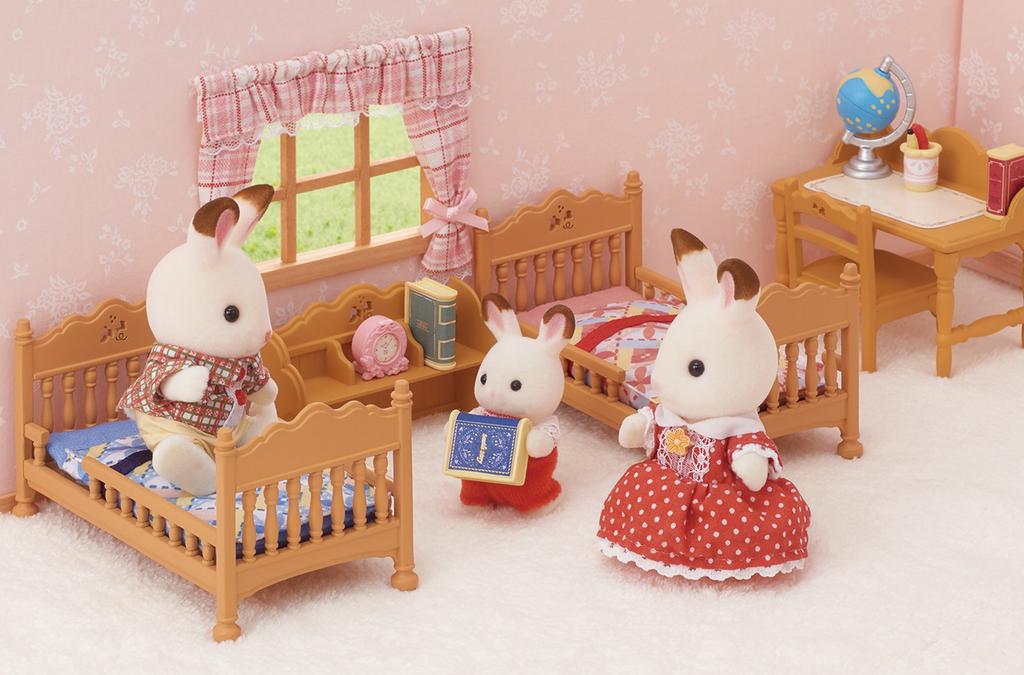 Sylvanian Families Möbel Bett ST Mark Alter 3 und Spielzeug Sylvanian Epoche [Etagenbett Set] Ka-317 Zertifiziert, Hoch, Puppenhaus, Familien,