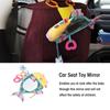 Fish Pattern Car Seat Toy Mirror for Newborn Infant Baby Educational Plush Toy