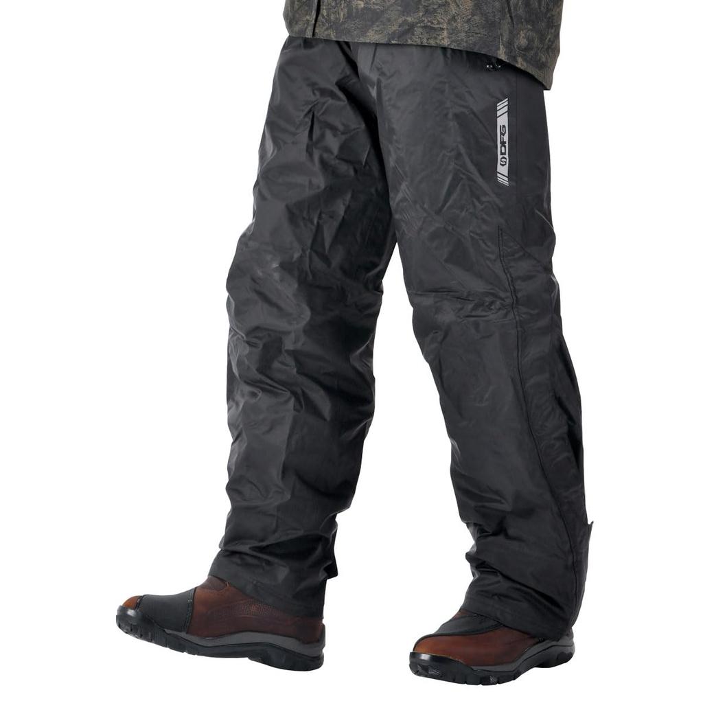 Dirt Freak DFG Monsoon Rain Size L Off-Road Pants, (32-34 Inches), Black, DG2211-0010