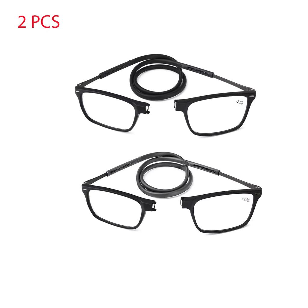 Portable Reading Glasses High Definition Resin Fashion Folding Presbyopic Eyeglasses TR90 Material Flexible Frame Easy to Wear