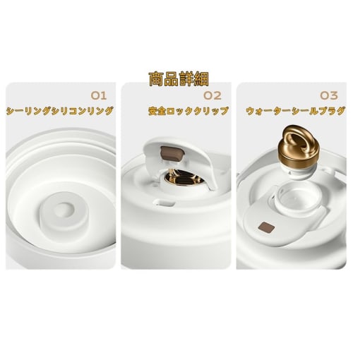 Ceramic Tumbler with Lid, Large Capacity, Portable, Coffee-Covered, Vacuum Insulated, Ceramic Coating, Spill-Proof, Keeps Drinks Cold (Black)