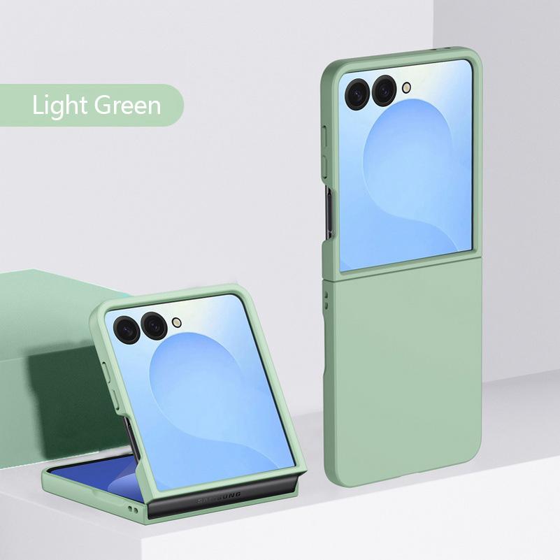 Fashion Pure Candy Color Skin-friendly Ultra Slim Hard PC Case For Samsung Z Flip 8 7 FE 6 5 4 Flip 8 Shockproof Protector Cover