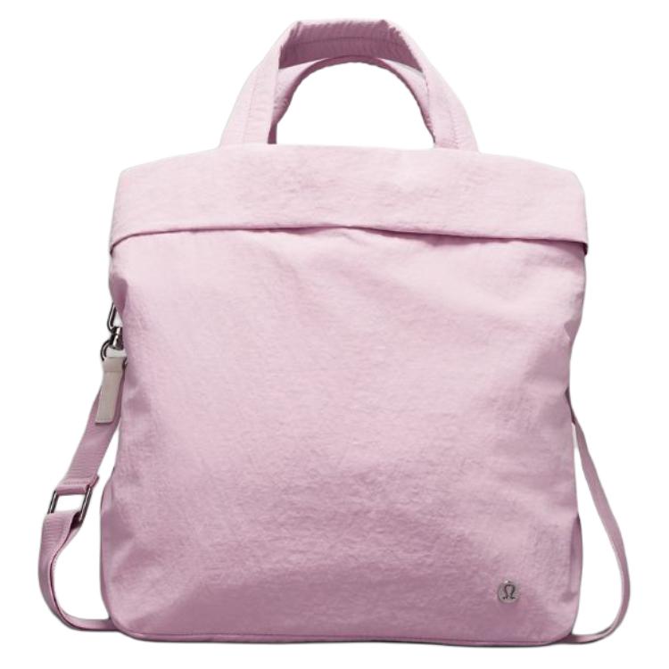 

Lululemon On My Level 19L Metal Logo Buckle Closure Recycled Nylon Shoulder Crossbody Tote Bag Women bags Pink LW9ETKS-PKPI Pink
