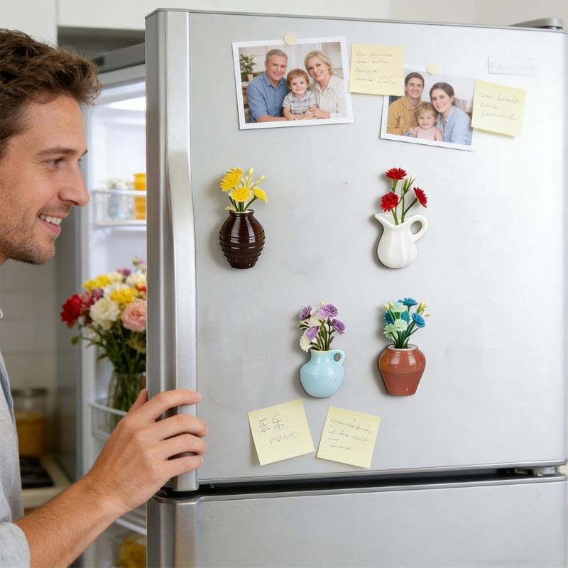 8 Small Container Refrigerator Magnets Durable Synthetic Substance For Home Deck And Arrangement