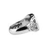 Anonymous Artisan Panther Flower Houllite Ring