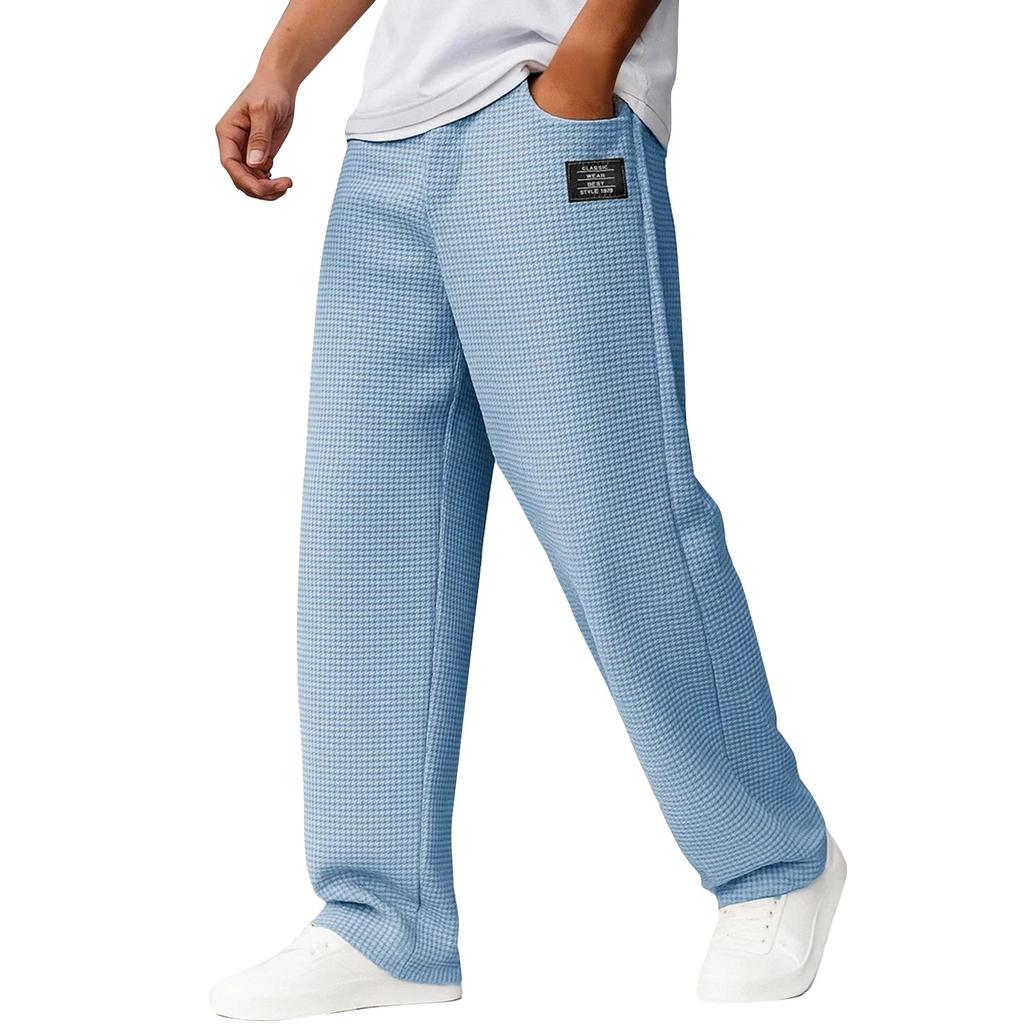 Men's Solid Color Loose Sweatpants Men's Casual Fashion Sweatpants