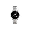 Baroncelli Automatic Mechanical Watch 38Mm Black Dial Stainless Steel Case Stainless Steel Bracelet Men Watches Silver M8600.4.68.1
