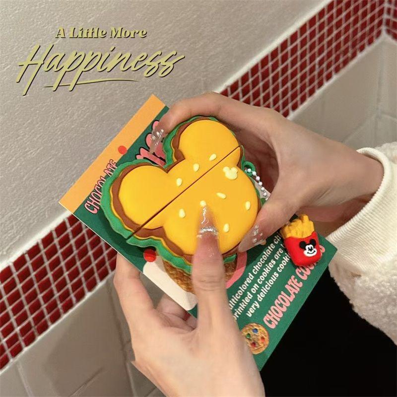 Hamburg Cartoon for Apple AirPods1 Bluetooth Wireless Headset Cover 1/1/1/1st Generation Pro1 Silicone Female