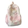 Schoolbag Korean version smudged ins wind fresh and sweet primary school schoolbag female high value versatile junior high school lightweight backpack