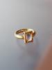 Mahogani Quartz Rectangle Ring (B Type)