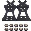 10-tooth Steel Nail Crampons Non-slip Stainless Steel Shoe Covers Outdoor Camping Mountaineering Fishing Mountaineering
