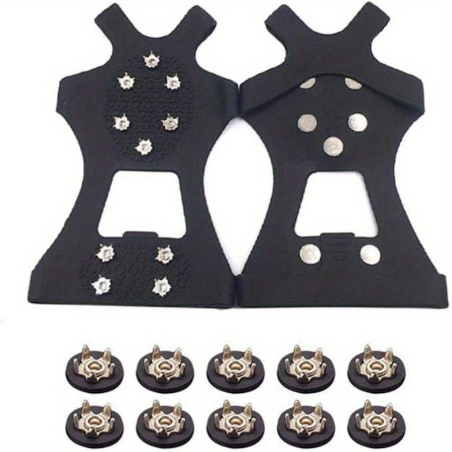 10-tooth Steel Nail Crampons Non-slip Stainless Steel Shoe Covers Outdoor Camping Mountaineering Fishing Mountaineering