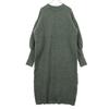 SENSE OF PLACE Long Sleeve Crew Neck Knit Long Dress Free Gray Women Used