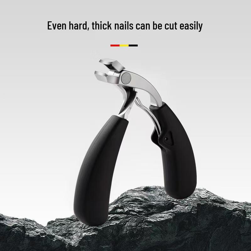 Curved Large Opening Nail Clipper with Anti-Splash & Storage