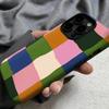 Color Blocks Phone Case for iPhone 17 16 15 14 13 12 11 X XS XR XSMAX 7 8 Air Pro Max Plus Luxury Double-layer Back Cover