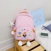 Schoolbag College Style Cartoon Doll Backpack Large Capacity Middle and High School Campus Daily Travel Backpack Class Student School Bag