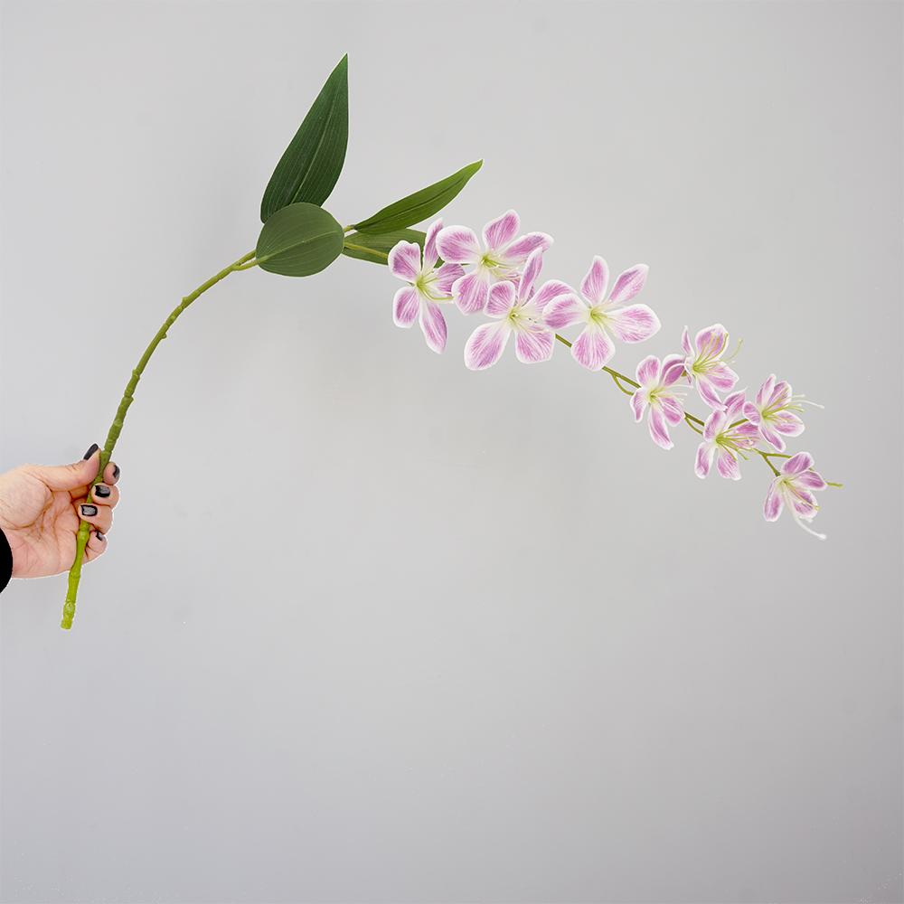 

Клематис Искусственные цветы Поддельная глициния Цветочная подвесная гирлянда Искусственная зелень Растения для вазы для DIY Свадебных букетов фиолетовый