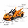 1:32 Scale Apollo EVO Car Toy Models Alloy Diecast Sports Cars Pull Back Sound Light 2 Doors Opened Racing Vehicles Gift for Kid