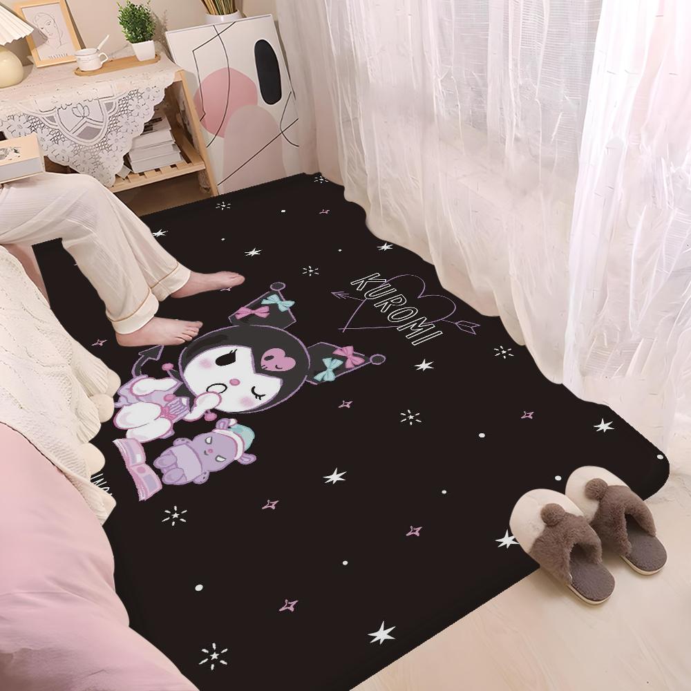 Cartoon K-KuromiS Fußmatte Nordischer Stil Schlafzimmer Wohnzimmer Fußmatte Zuhause Balkon Rutschfest Alfombra
