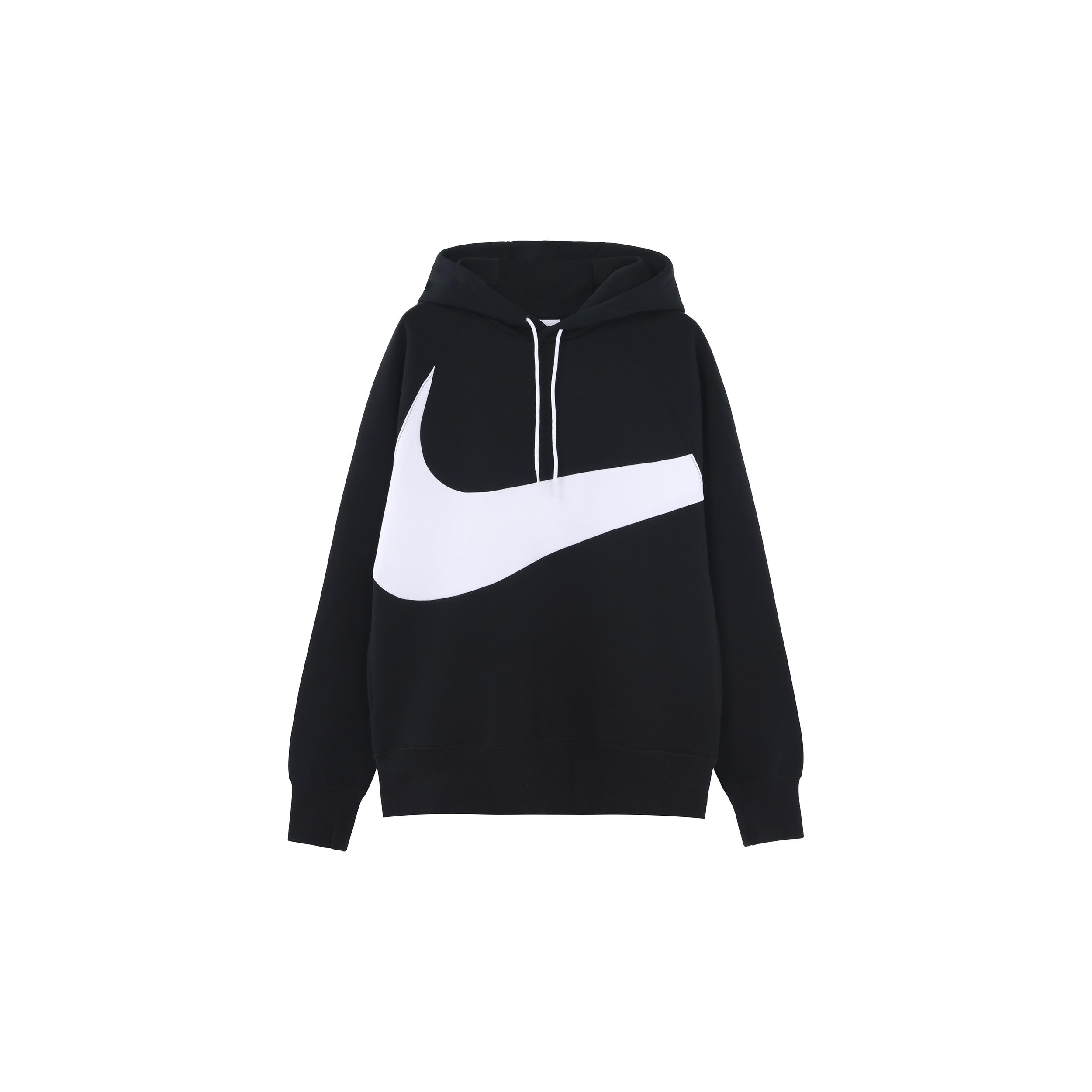 Men s Nike Sportswear Swoosh Tech Fleece Contrasting Colors Large Logo Printing Sports Black DD8223-010 L