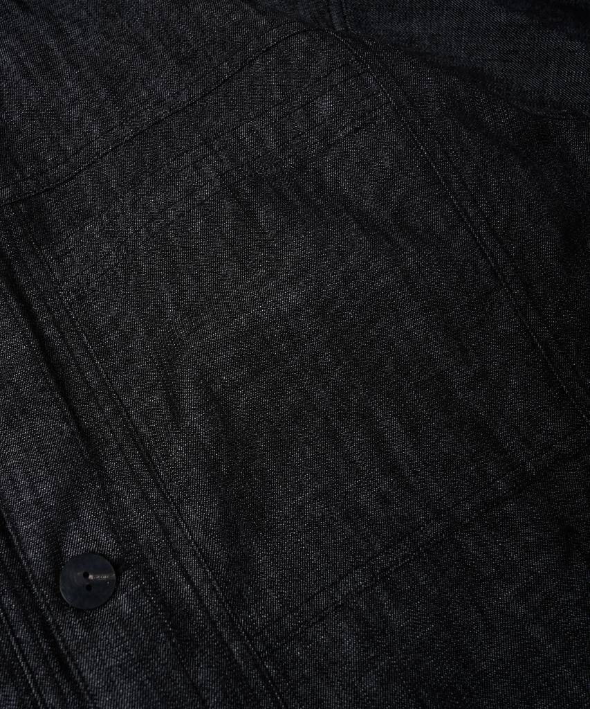 Frizmworks Shirring Trucker Jacket _ Black