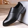 Fashion Spring Autumn Cow Leather Shoes for Men Fashion Casual Increase New Designer Men's Dress Shoes Black Platform Shoes Male